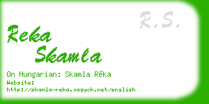 reka skamla business card