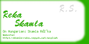 reka skamla business card